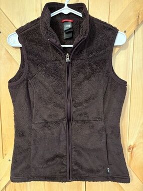 The North Face Women's Medium Brown Fleece Vest - Full Zip